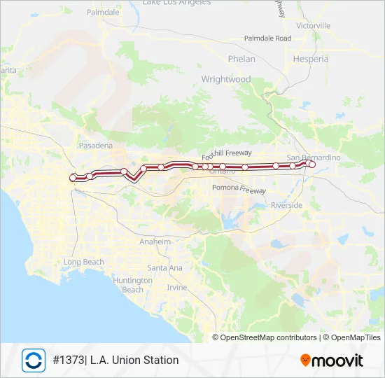 SB LINE Train Line Map