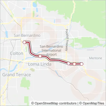 SB LINE Train Line Map