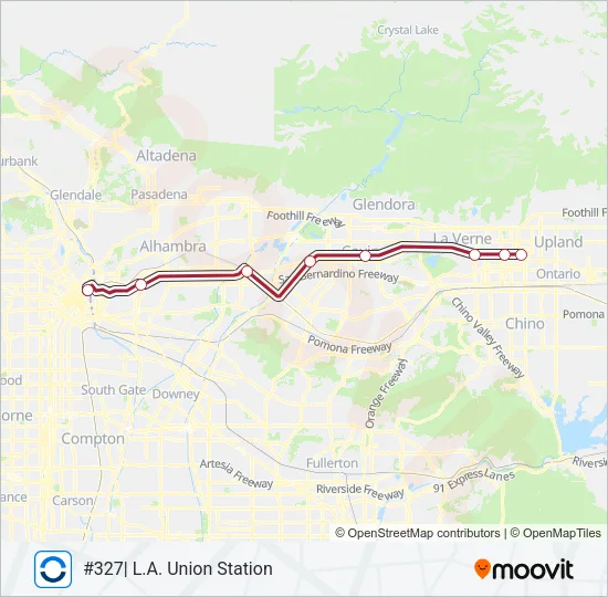 SB LINE Train Line Map