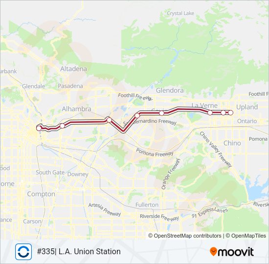 SB LINE Train Line Map