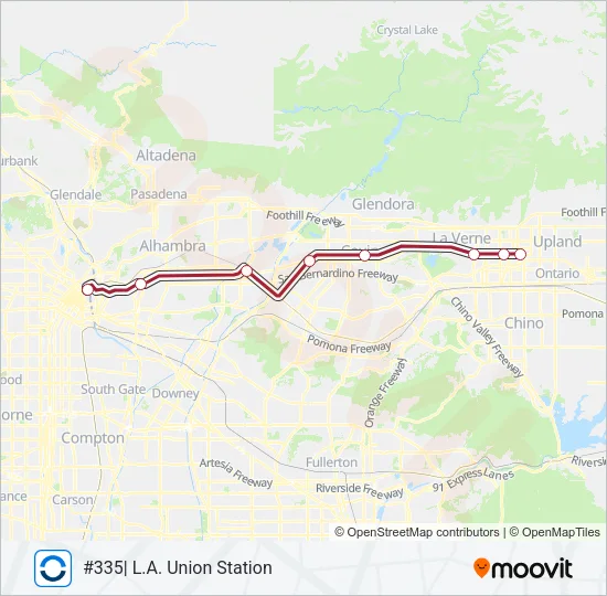 SB LINE Train Line Map