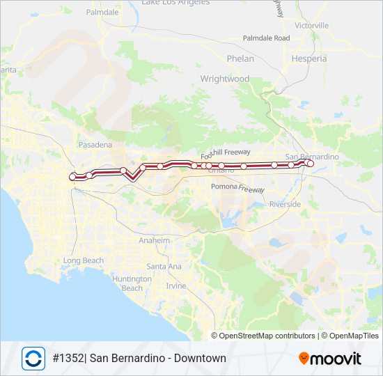 SB LINE Train Line Map
