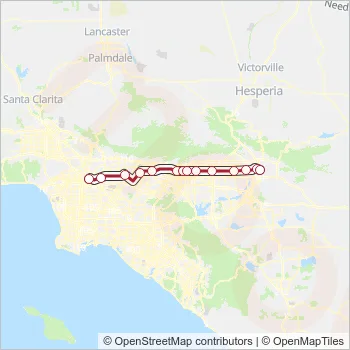 SB LINE Train Line Map