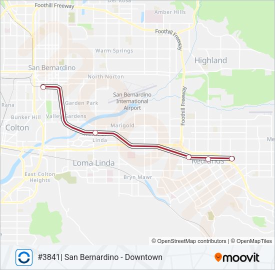 SB LINE Train Line Map