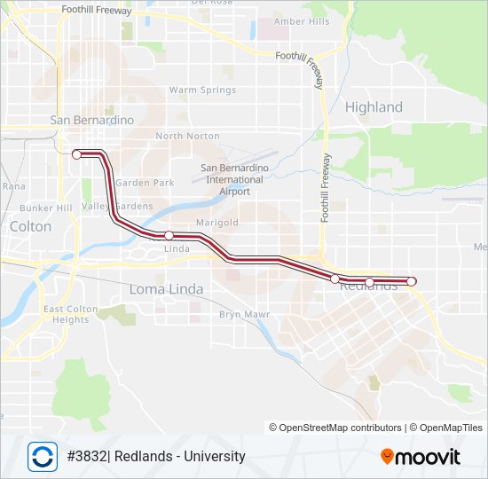 SB LINE Train Line Map