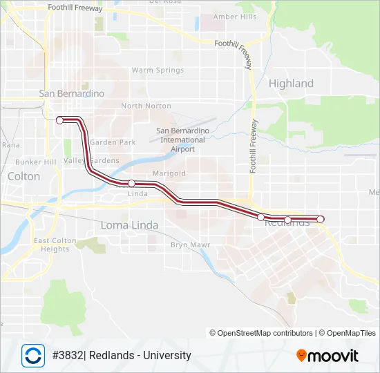 SB LINE Train Line Map