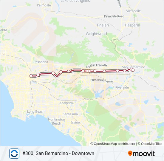SB LINE Train Line Map