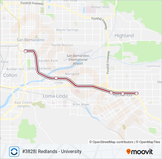 SB LINE Train Line Map