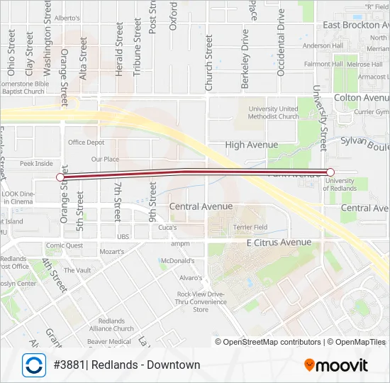 SB LINE Train Line Map
