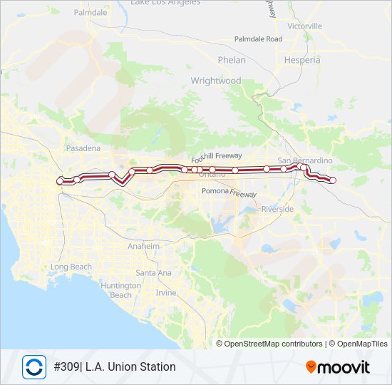 SB LINE Train Line Map