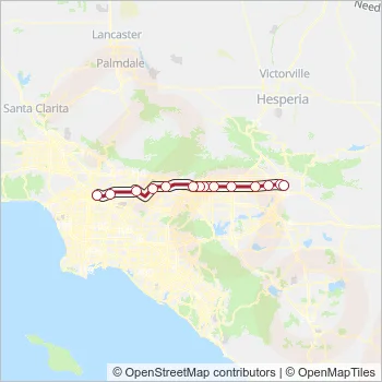 SB LINE Train Line Map
