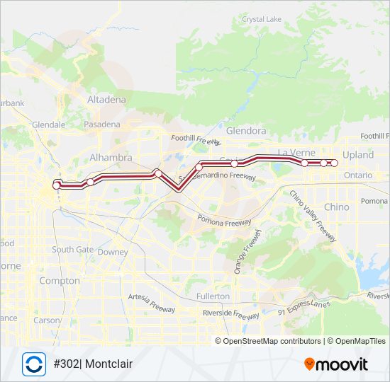SB LINE Train Line Map