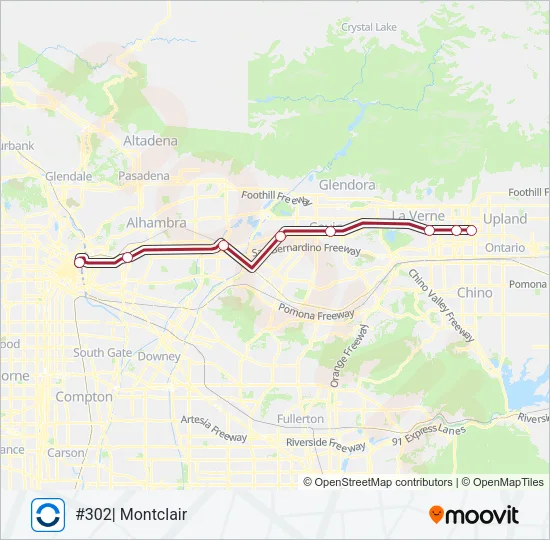 SB LINE Train Line Map