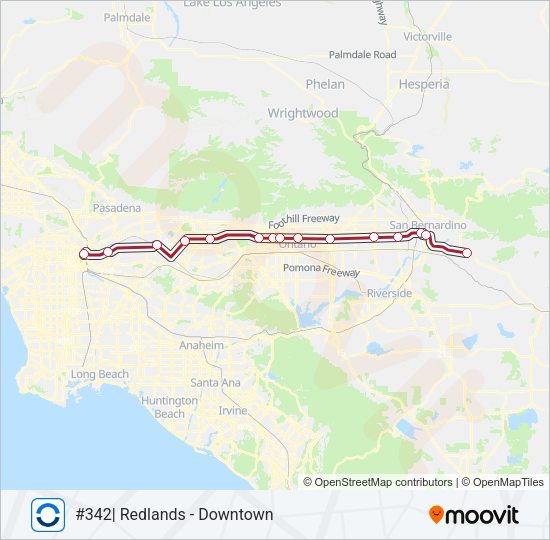 SB LINE Train Line Map