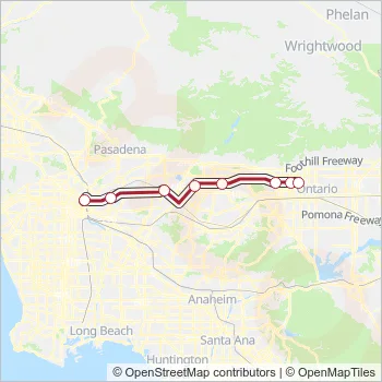 SB LINE Train Line Map