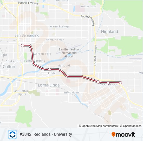 SB LINE Train Line Map
