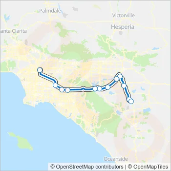 91-PV LINE Train Line Map