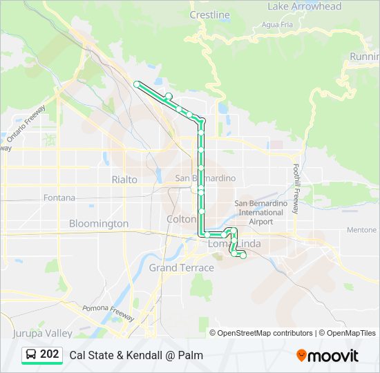 202 Bus Line Map