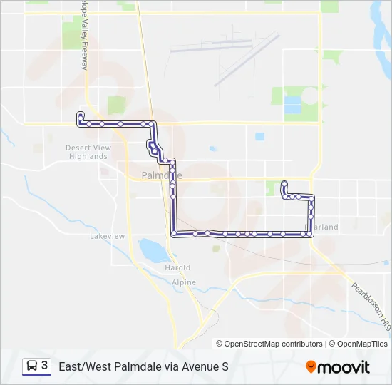 3 Bus Line Map