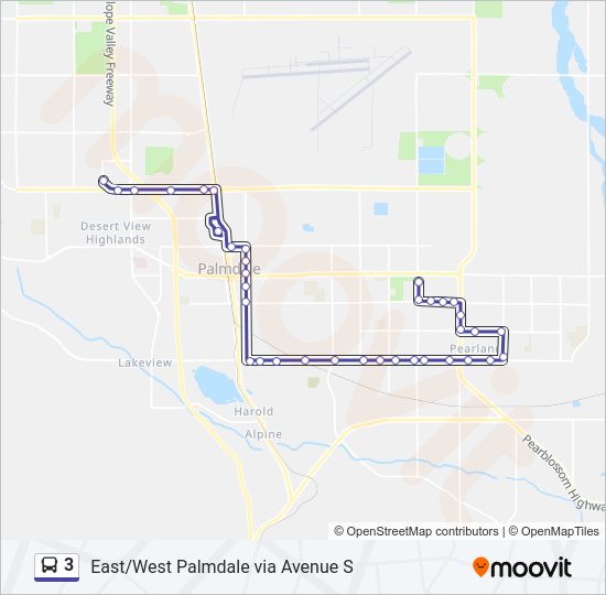 3 bus Line Map