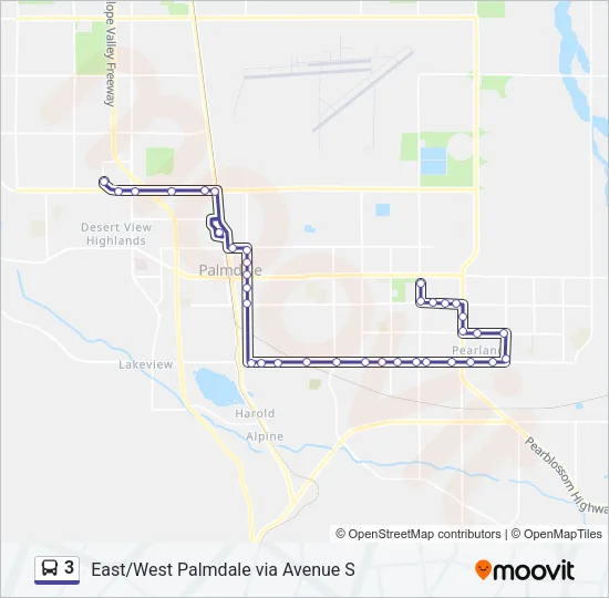 3 Bus Line Map