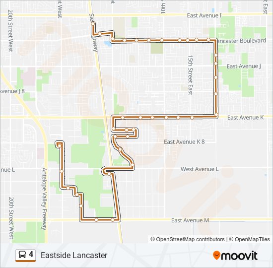 4 bus Line Map