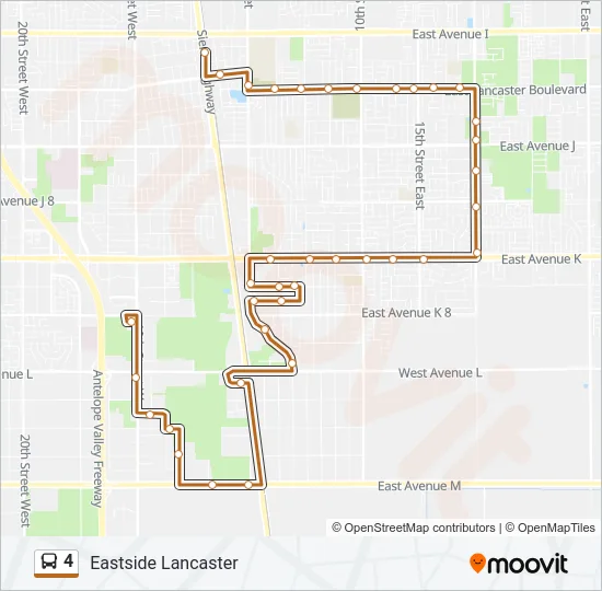 4 Bus Line Map