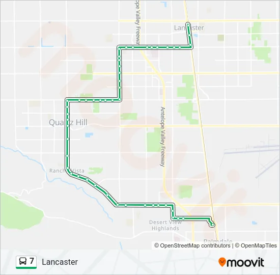 7 Bus Line Map