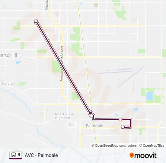 8 Bus Line Map