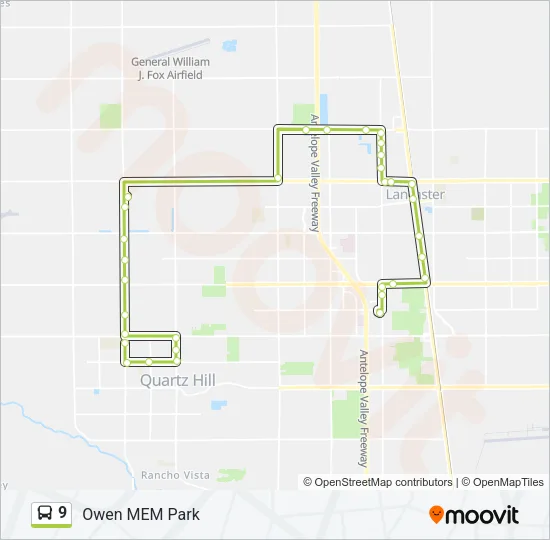 9 Bus Line Map