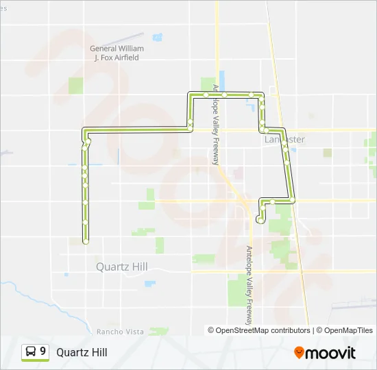 9 Bus Line Map