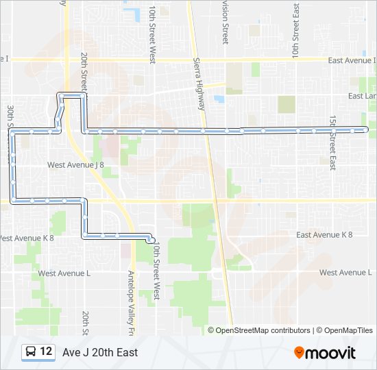 12 bus Line Map