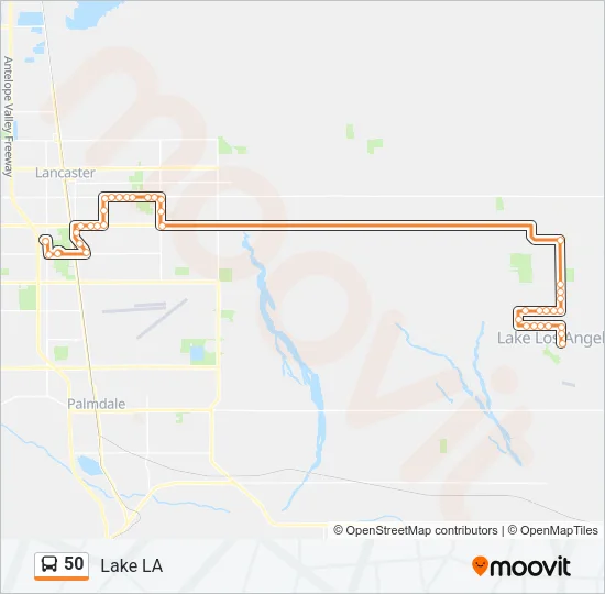 50 Bus Line Map