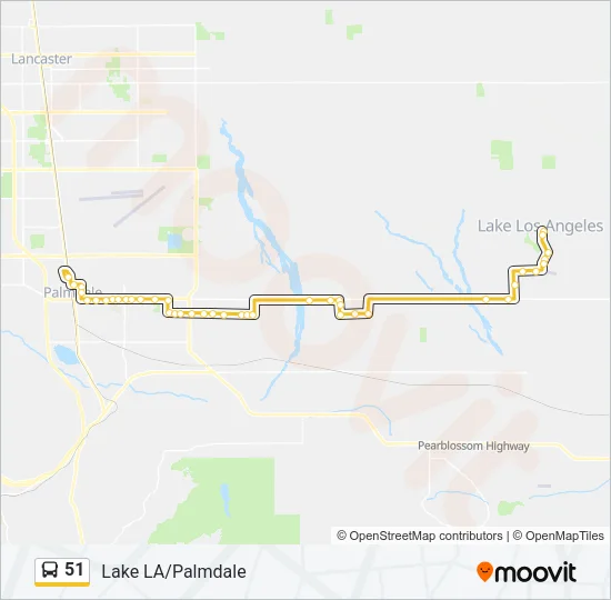 51 Bus Line Map