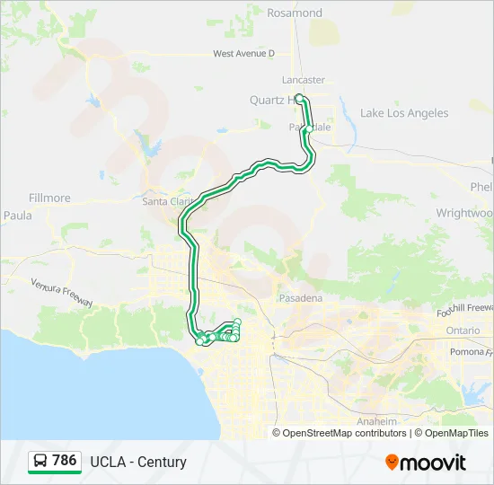 786 Bus Line Map