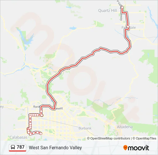 787 Bus Line Map