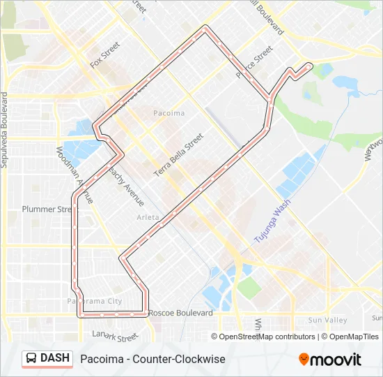 DASH Bus Line Map