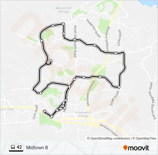 42 Bus Line Map
