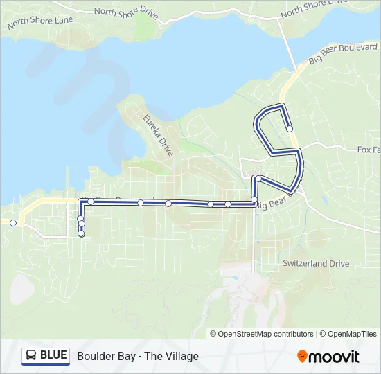 BLUE Bus Line Map