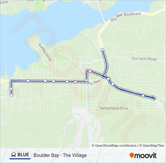 BLUE Bus Line Map