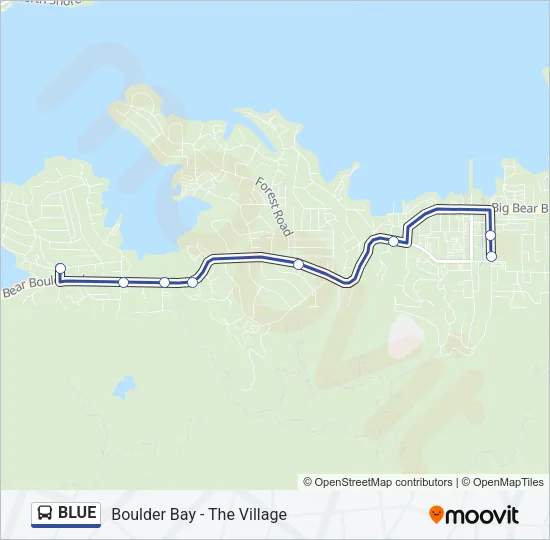 BLUE Bus Line Map