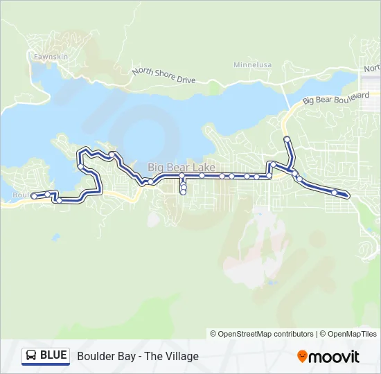 BLUE Bus Line Map