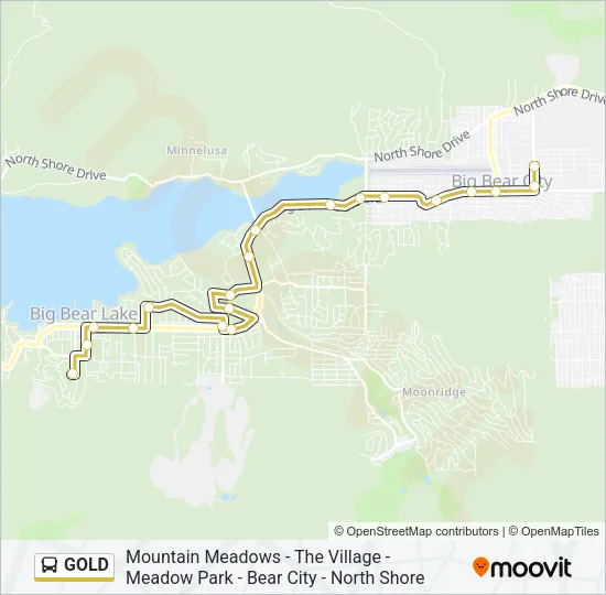 GOLD Bus Line Map