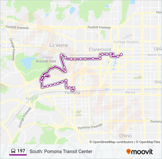 197 Bus Line Map