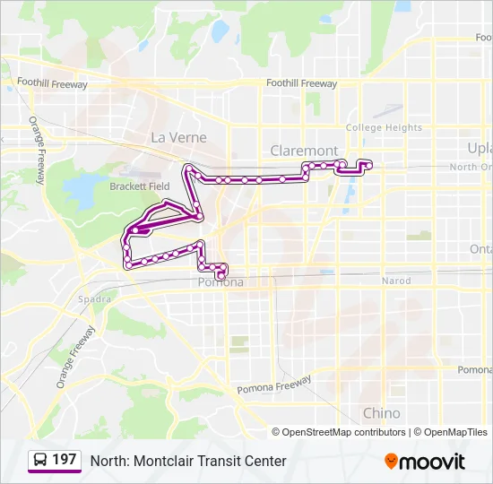 197 Bus Line Map