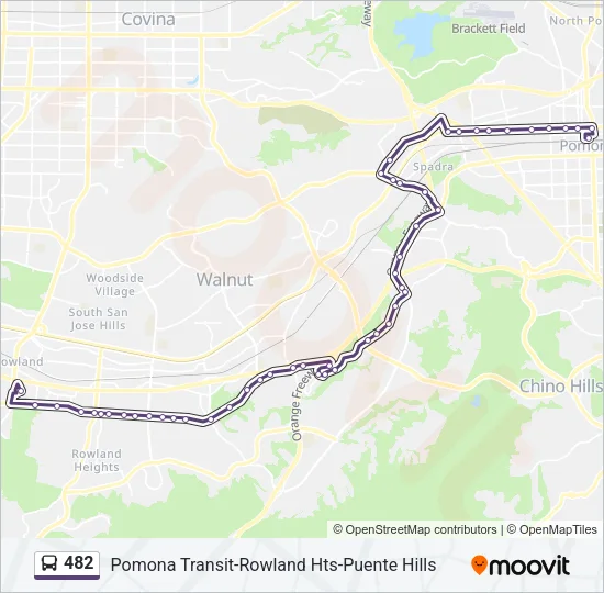 482 Bus Line Map