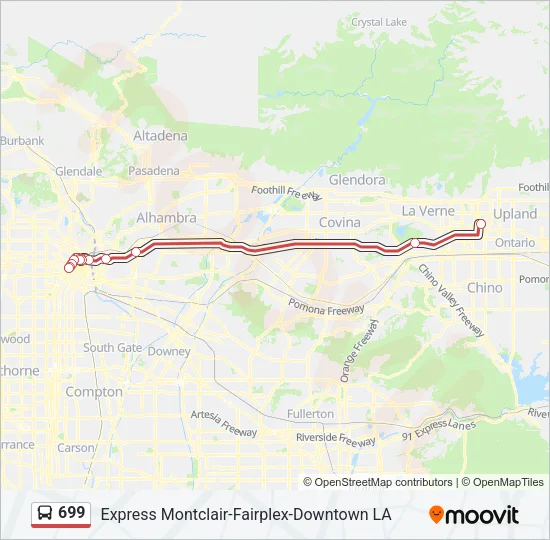699 Bus Line Map