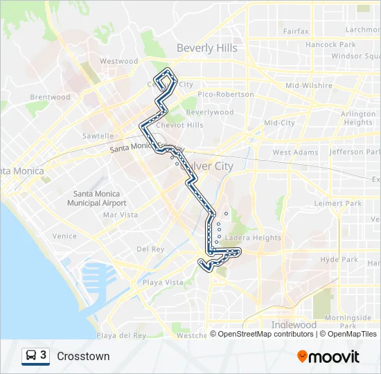3 Bus Line Map