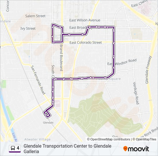 4 Bus Line Map