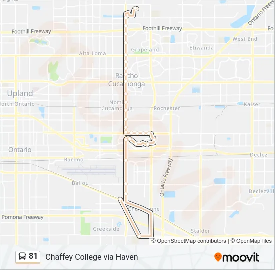 81 Bus Line Map